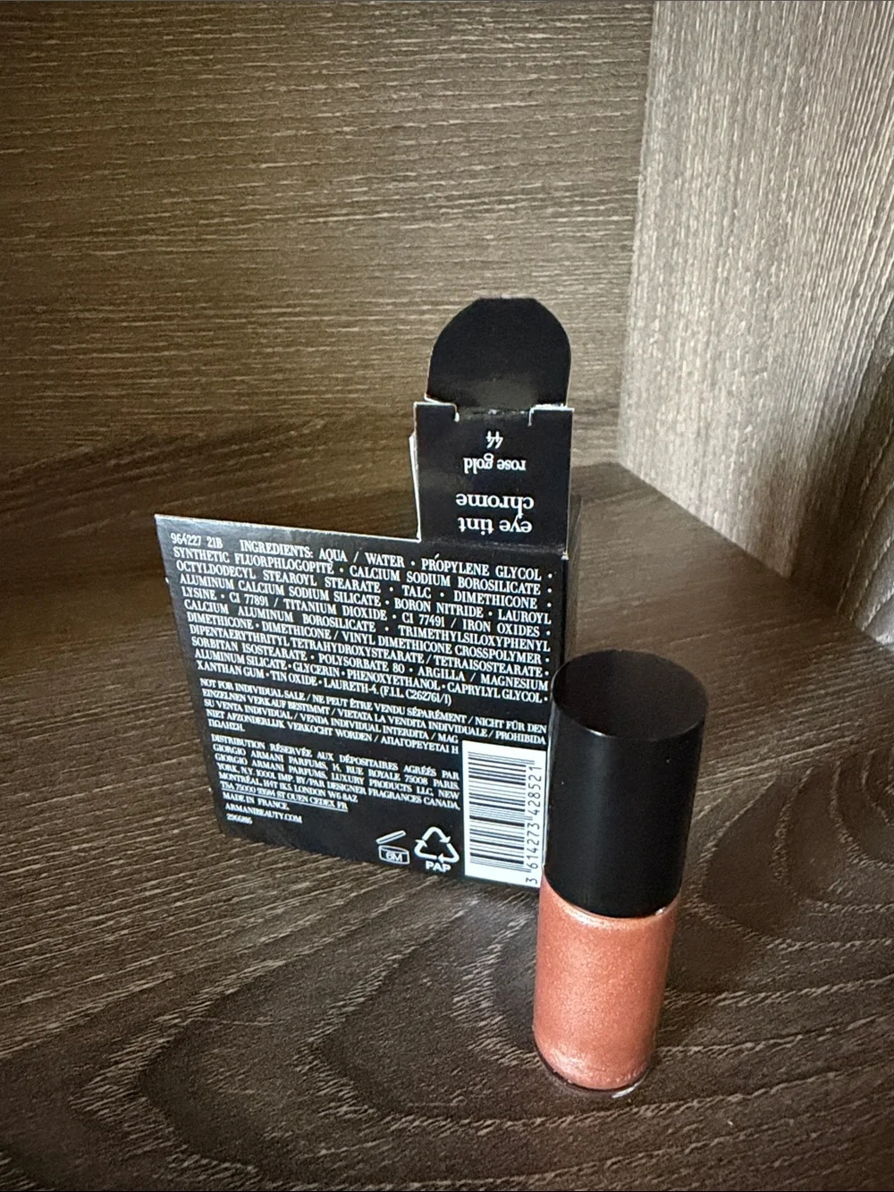 ❤️$18 NWT Giorgio Armani Eye Tint Chrome Liquid Metallic Eye Color – Rose Gold